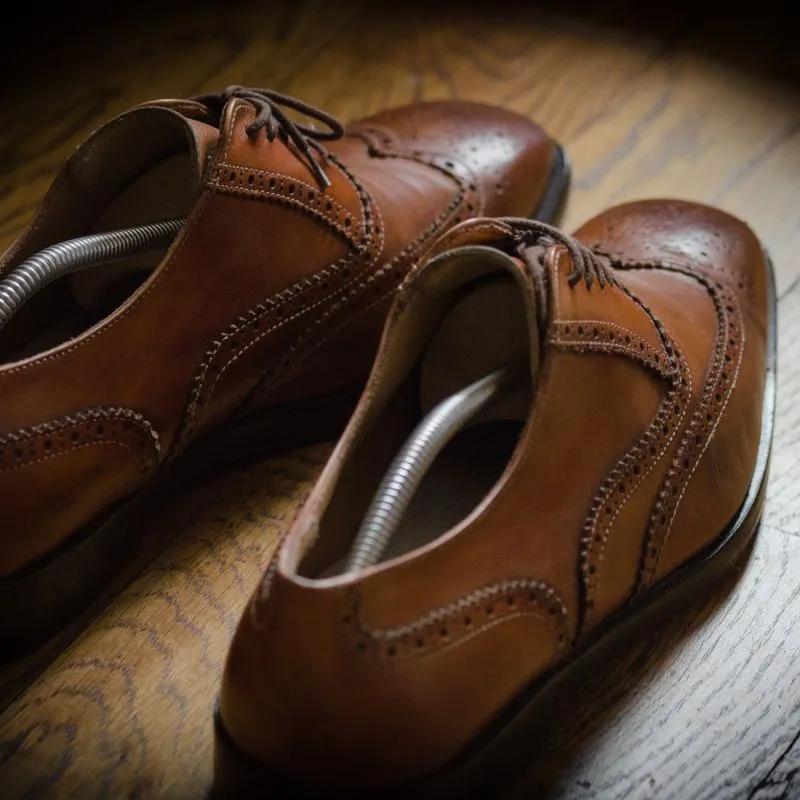 Leather Brogues after restoration
