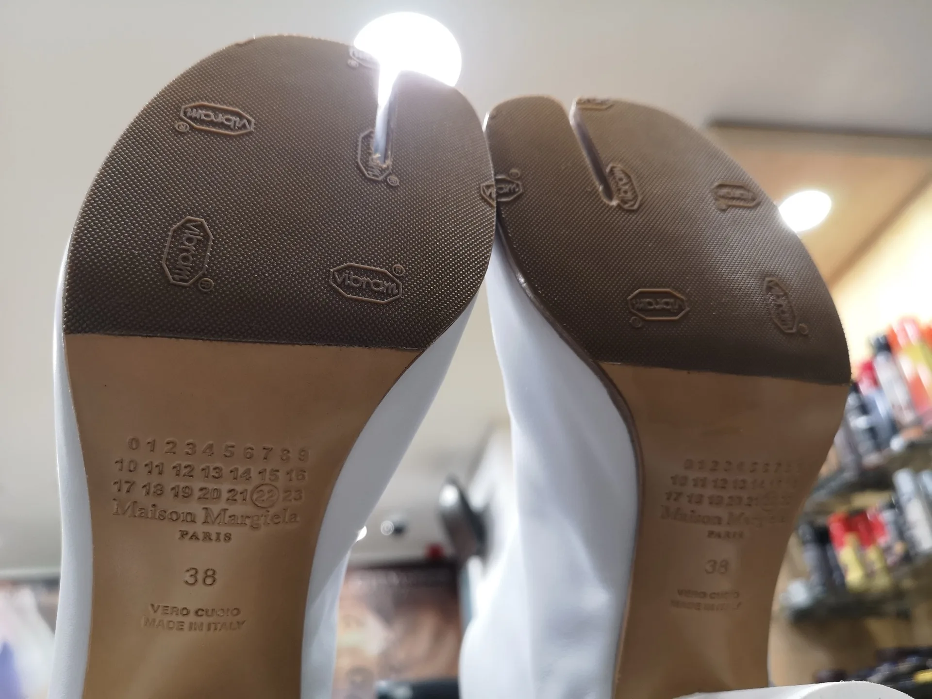 Maison Margiela sandals fitted with new Vibram soles